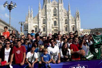 I fan milanesi dei Celtics