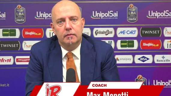 LBA - Reggiana, Menetti: "Squadra in grande difficoltà emotiva"