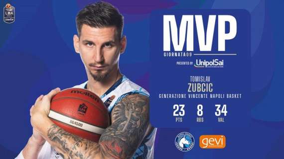 LBA - Tomislav Zubcic è l'MVP della nona giornata 2023-24