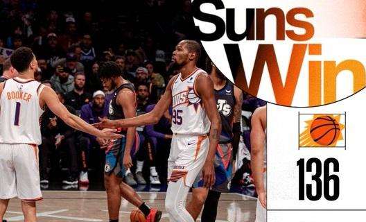 NBA - Ritorno vittorioso con i Suns per Kevin Durant a Brooklyn