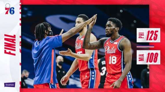 NBA - Sixers a valanga su degli Heat ai minimi termini