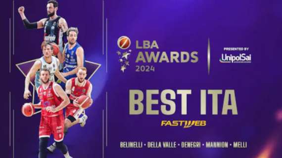 LBA Awards 2024, i 5 candidati al Best ITA of the Year Fastweb