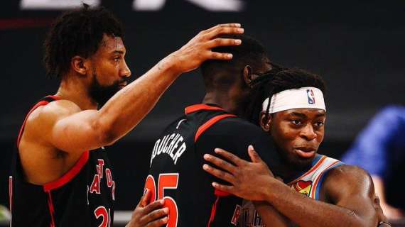 NBA - I Raptors approfittano della pochezza dei giovani Thunder