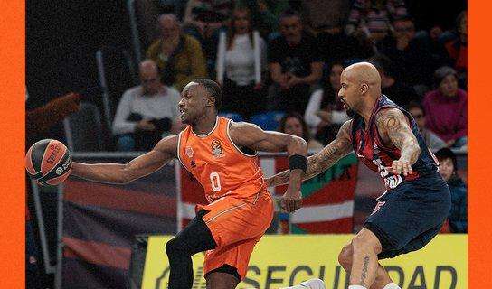 LIVE EL - Il Valencia resiste e vince il derby spagnolo con il Baskonia: 19 di Davies