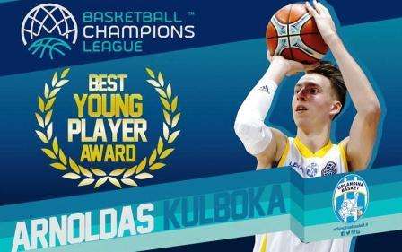 Champions League - Arnoldas Kulboka miglior giovane della Basketball Champions League