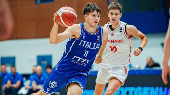 Europeo U18, l'Italbasket batte la Danimarca: sabato la semifinale 9-12 posto