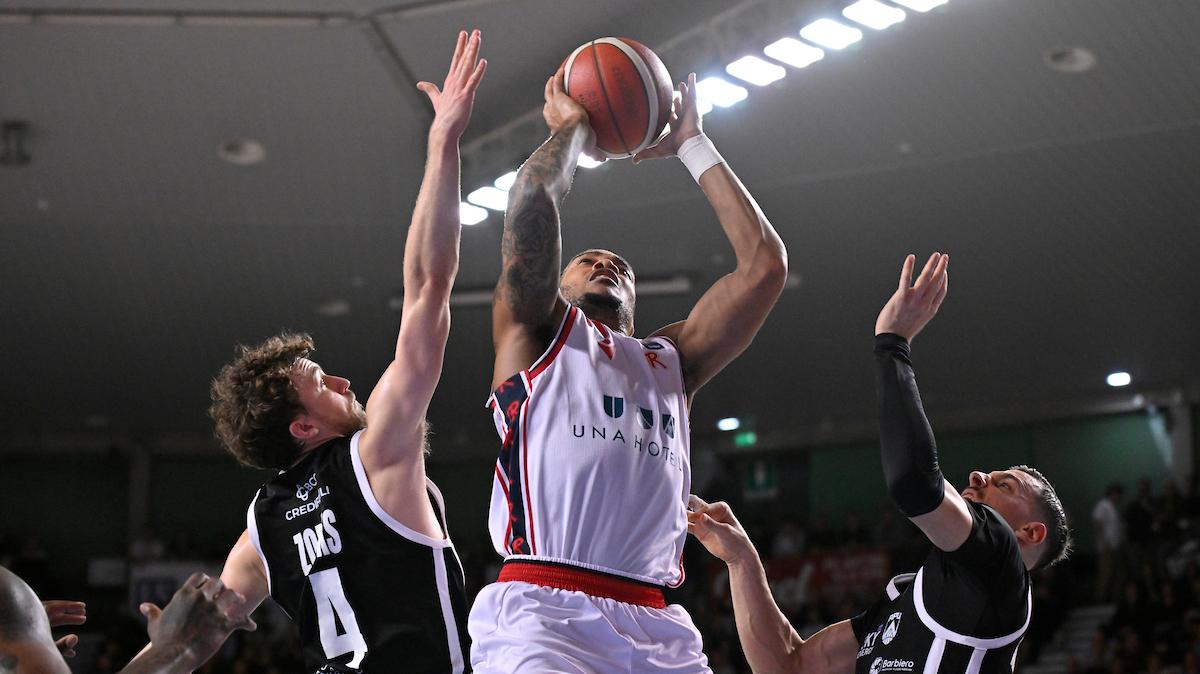 Reggio Emilia, il 35 di valutazione di Caupain a Udine nuovo record biancorosso