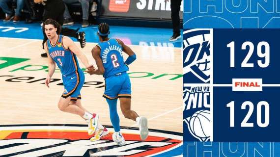 NBA - Grazie a Jalen Williams, Oklahoma City tiene a bada i Knicks