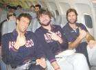 Chiumenti (sx) felice in volo