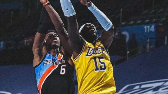 NBA - I Lakers spengono facilmente gli ardori dei giovani Thunder