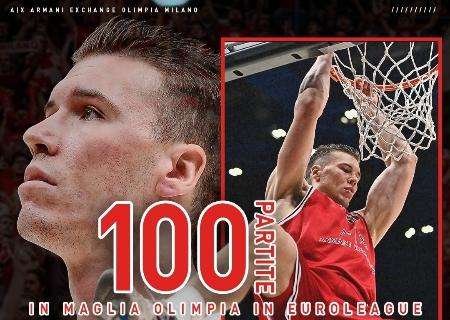 EuroLeague - Milano, Tarczewski raggiunge le 100 gare in maglia Olimpia