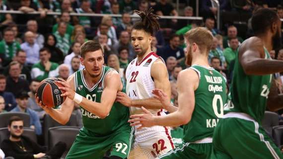 EuroLeague - Zalgiris: Ulanovas e Hayes dopo la vittoria su Milano
