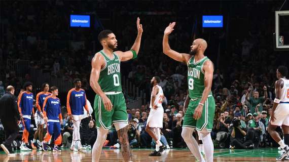 NBA - I Celtics festeggiano il loro titolo 2024 umiliando i Knicks