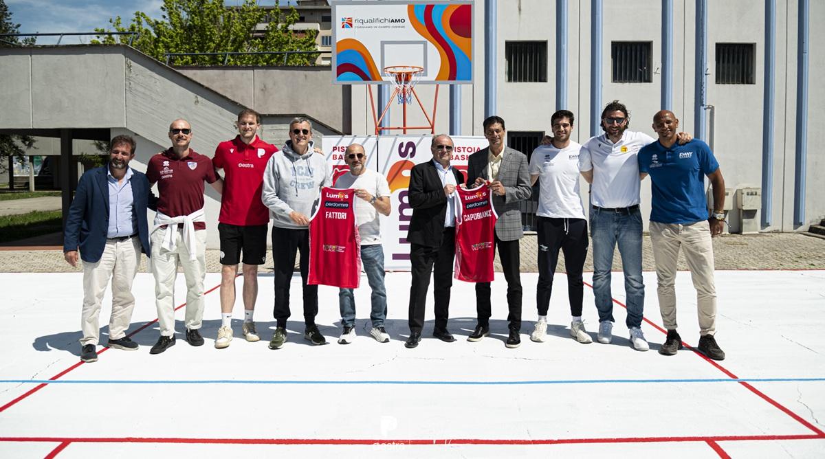 RiqualifichiAmo Pistoia Basket, inaugurazione playground dell'IC Nord di Prato