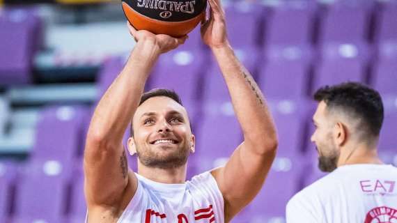 Olimpia Milano, tre assenze nel test a Creta contro l'Olympiacos 