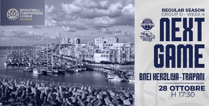 LIVE BCL - Bnei Herzliya vs Trapani Shark: dove in TV, preview, diretta 17:30