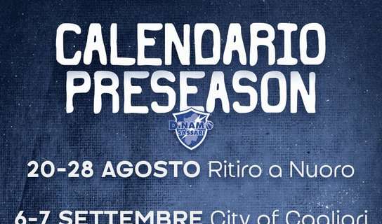 Dinamo Sassari: un allenamento prima di partire in ritiro a Nuoro