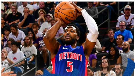 NBA - I Detroit Pistons di Fontecchio regolano dei Phoenix Suns al piccolo trotto