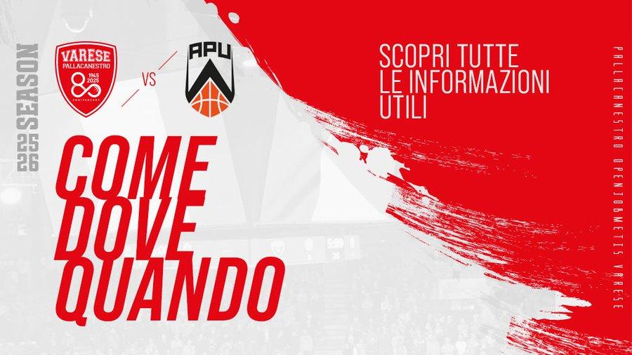 LIVE LBA | Openjobmetis Varese vs Old Wild West Udine; dove in TV, preview, diretta