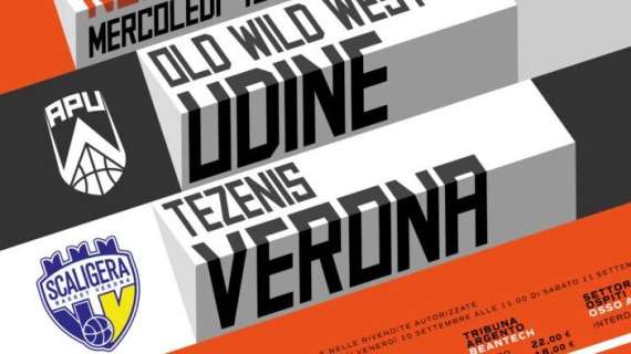 A2 - Udine, mercoledì primo match ufficiale al PalaCarnera con Tezenis Verona