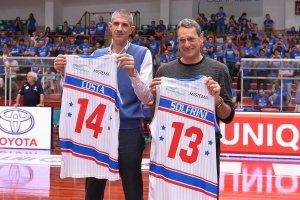 L'omaggio di Brescia ad Ario Costa. 'Ora pensiamo a Caserta: sfida crudele ma è lo sport'