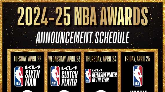 NBA, ecco quando saranno rivelati i premi della stagione 2024/25