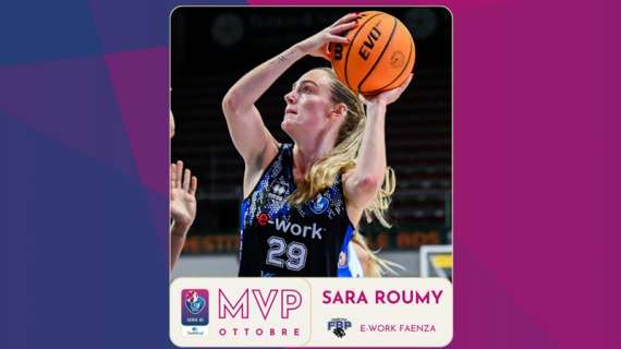 LBF: Sara Roumy è la MVP di ottobre 2024 della Techfind Serie A1