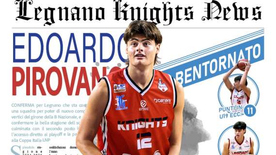 Serie B - Si chiude con Edoardo Pirovano il roster dei Knights 2025/2026