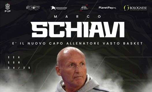 Serie B - Marco Schiavi è il nuovo allenatore del Vasto Basket