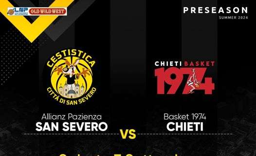 Serie B - Cestistica San Severo, amichevole con Chieti Basket