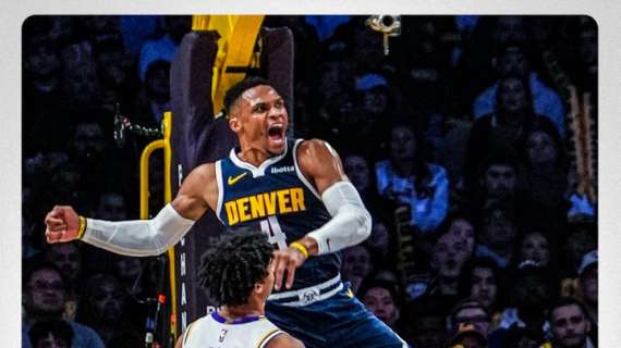 NBA - Russell Westbrook dopo aver aiutato i Nuggets a spazzare via i Lakers