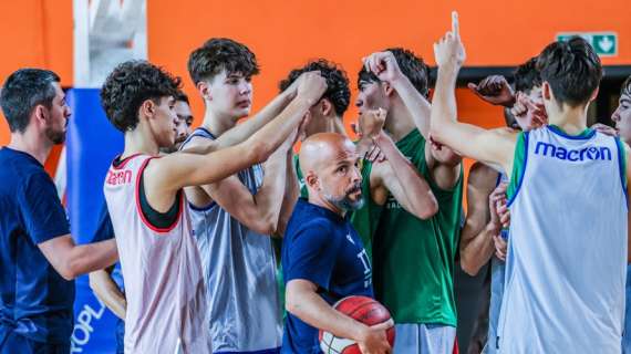Italia Under 16M - I dodici di coach Mangone per l'Eurobasket a Tbilisi