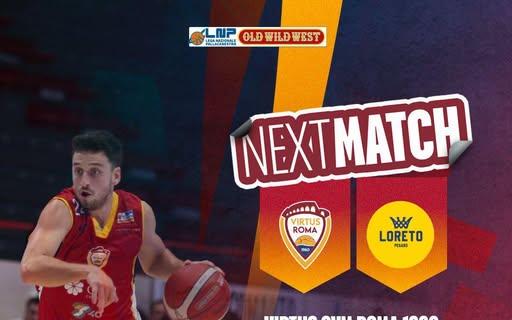 Serie B - Loreto Pesaro alla prova Virtus Roma 1960 questa sera