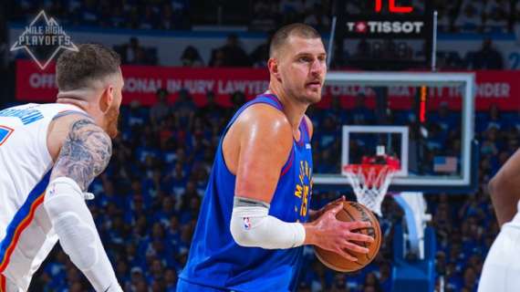 NBA - La prestazione monstre di Nikola Jokic a Oklahoma City è da record