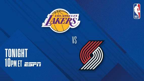 NBA - Venerdì sera con Blazers vs Lakers: partita decisiva per i playoff?