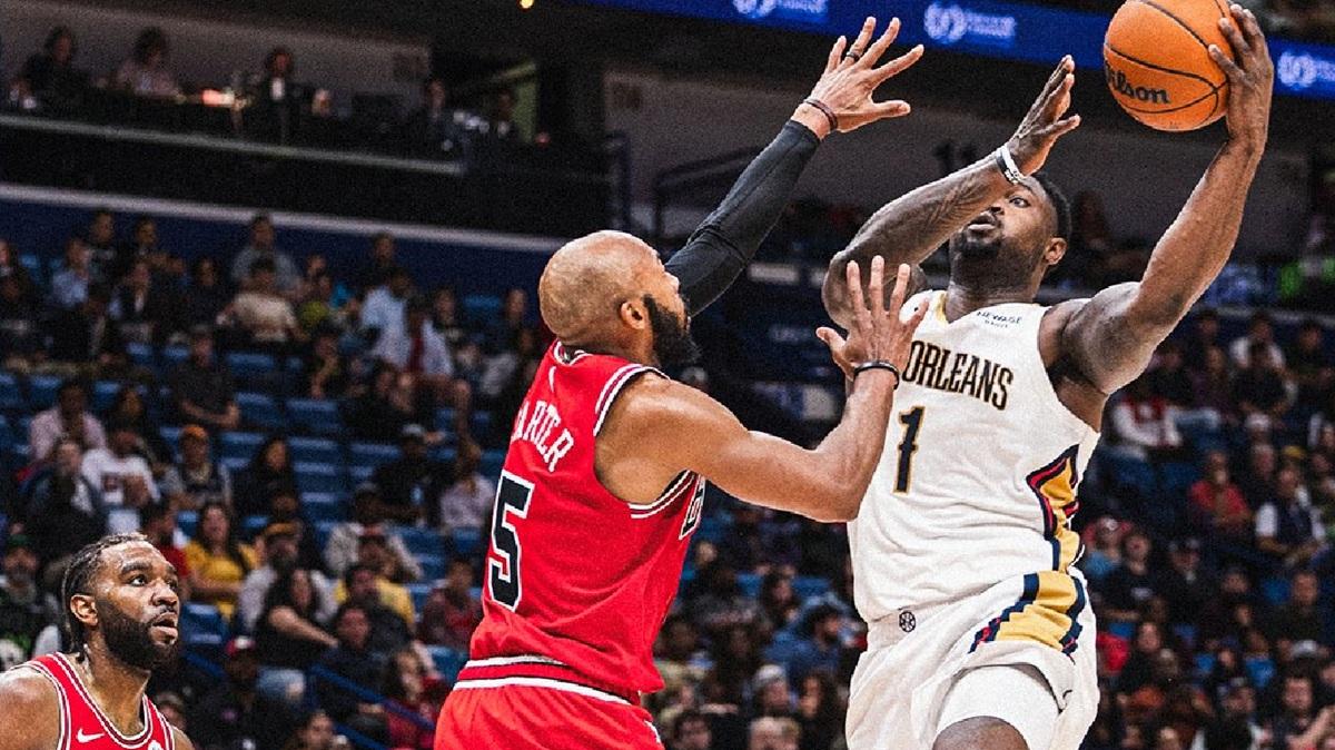 Pelicans tornano a vincere dopo 9 disfatte di striscia, Williamson domina i Bulls
