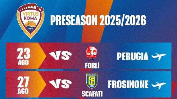 Serie B - Virtus Roma 1960, ecco il calendario della preseason