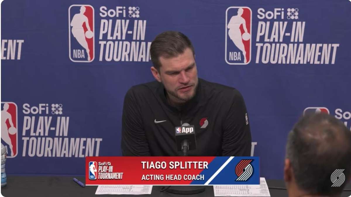 Il coach dei Blazers Tiago Splitter fa la storia dopo la vittoria nei play-in