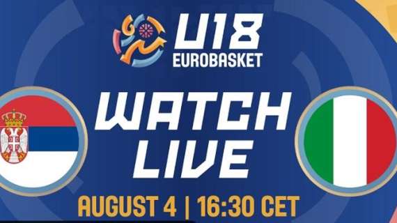 LIVE FIBA Eurobasket U18F - Italia vs Serbia diretta streaming 