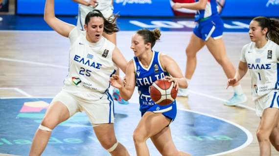 Eurobasket U18F - Facile vittoria dell'Italia sulla Grecia