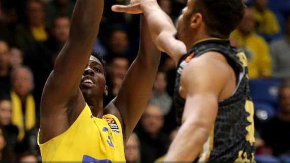 EuroLeague - L'enigma O'Bryant non permette all'Olimpia la vittoria in casa del Maccabi
