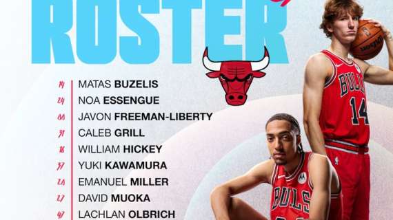 NBA - Chicago Bulls, il roster della Summer League con Essengue e Buzelis