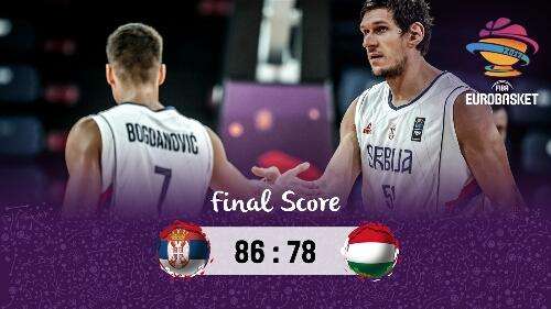 EuroBasket 2017 - La Serbia batte l'Ungheria e sarà la prossima avversaria dell'Italia