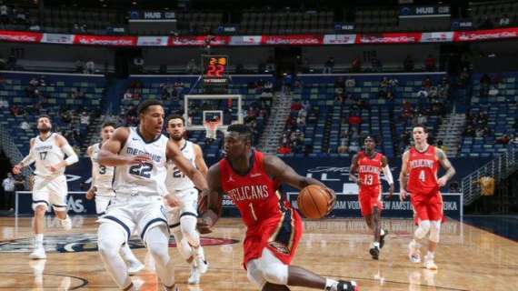 NBA - Nell'ultimo quarto i Pelicans stritolano i Memphis Grizzlies