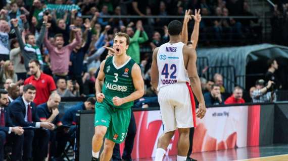 EuroLeague - Zalgiris show nel quarto periodo: il CSKA cade a Kaunas 