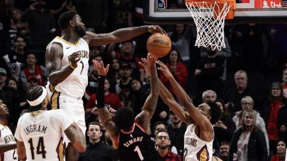 NBA - Clamoroso ritorno di Zion Williamson, stoppata salva la vittoria dei Pelicans