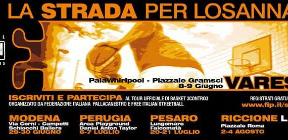 Streetball, domani il via alla tappa di Varese