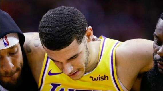 NBA - Maledizione Lakers, brutto infortunio per Lonzo Ball
