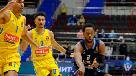 EuroLeague - L'Alba Berlino non tiene il passo dello Zenit a S. Pietroburgo