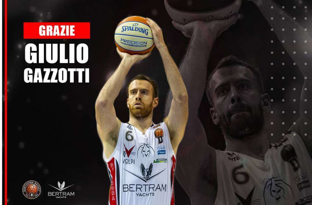 LBA Bertram Derthona saluta Giulio Gazzotti